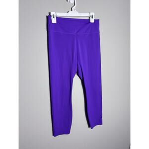 The Nike One Luxe Tight Fit Leggings Women’s Size L Bright Purple Mid Rise Ankle